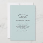 Einführung handgezeichneter Zweig-Foto-Geburt Ankündigung (Rückseite)