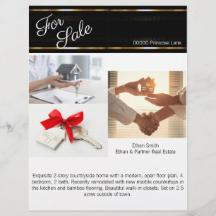 Einführung in das Black & Gold Real Anwesen Market Flyer