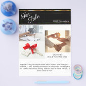 Einführung in das Black & Gold Real Anwesen Market Flyer (Einzeln)