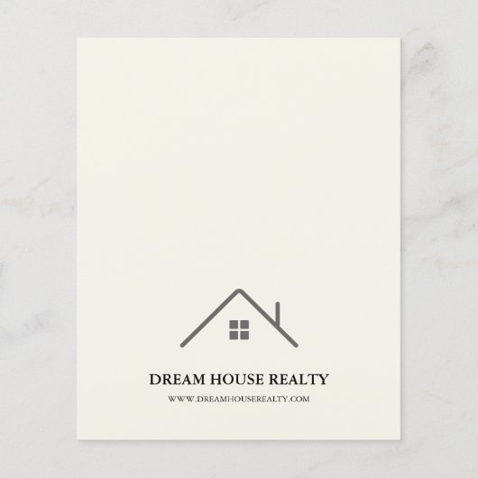 Einführung in das echte Anwesen Marketing Werbung Flyer (Hinten)