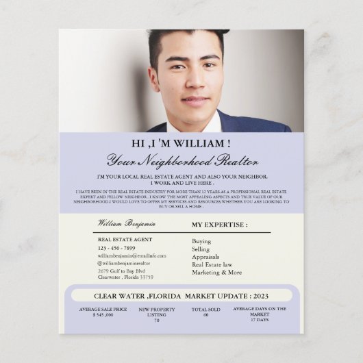 Einführung in das echte Anwesen Marketing Werbung Flyer (Vorne)