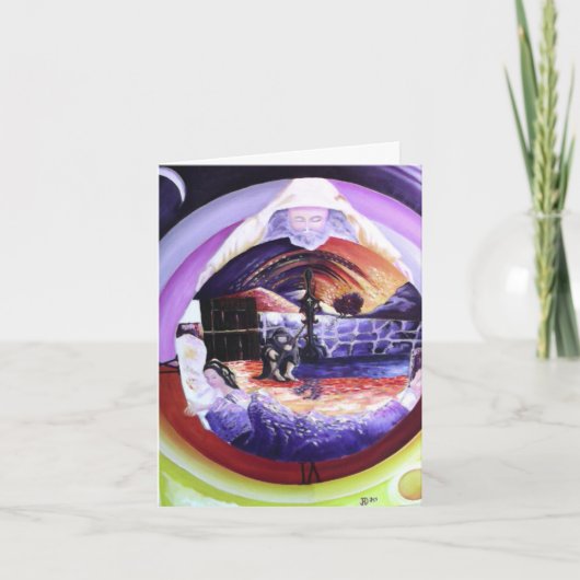 Einführung in der Zeit Feiertagskarte (Vorderseite)