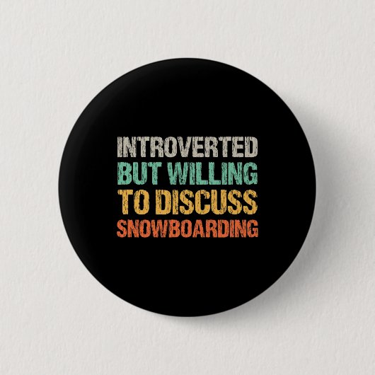 Einführung in die Bereitschaft, Snowboarden Advent Button (Vorderseite)
