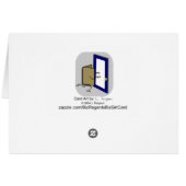 Einführung in die Grußkarte des Verkäufers (Rückseite Horizontal)