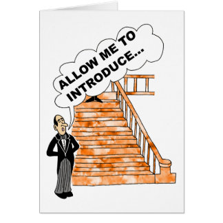 Einführung in die Grußkarte des Verkäufers