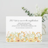 Einführung in die neue Nachbarschaft Gelbe Wasserf Ankündigung (Stehend Vorderseite)