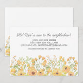 Einführung in die neue Nachbarschaft Gelbe Wasserf Ankündigung (Vorne/Hinten)