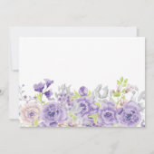 Einführung in die neue Nachbarschaft Lila Aquarell Ankündigung (Rückseite)
