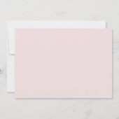 Einführung in Easel & Bunny Foto Baby Girl Birth Ankündigung (Rückseite)