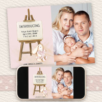 Einführung in Easel & Bunny Foto Baby Girl Birth