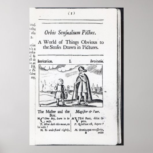 Einführung in "Orbis Sensualium Pictus" Poster (Vorne)