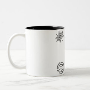 Einführung in Progress Funny Introvert Aufkleber Zweifarbige Tasse