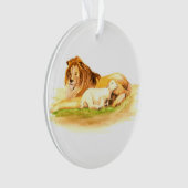 Einführung Jesse Baum-Löwe und Lamm Ornament (Vorderseite)