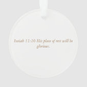 Einführung Jesse Baum-Löwe und Lamm Ornament (Rückseite)