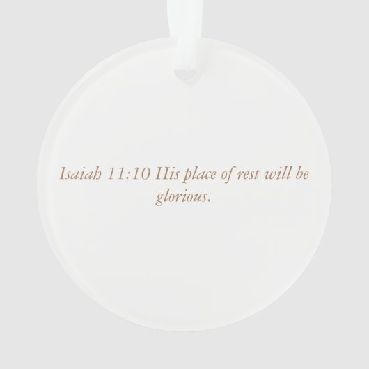 Einführung Jesse Baum-Löwe und Lamm Ornament (Rückseite)