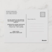 Einführung | Minimalistisches neues Baby-Foto Postkarte (Rückseite)