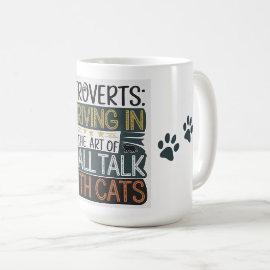 Einführung mit Katzen Kaffeetasse (VorderseiteRechts)