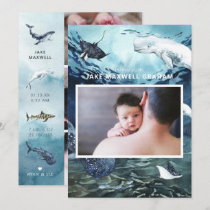 Einführung   Ocean Baby Birth Ankündigung