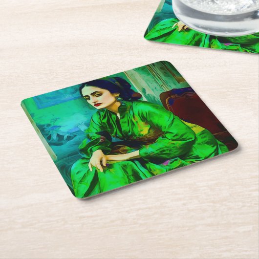 Einführung Rechteckiger Pappuntersetzer (angewinkelt)