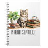 Einführung Überlebenskit (Katze, Pflanze, Kaffee, Notizblock (Vorderseite)