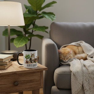 Einführung Überlebenskit (Katze, Pflanze, Kaffee,  Tasse