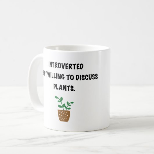 Einführung und Pflanze Kaffeetasse (Vorderseite Links)