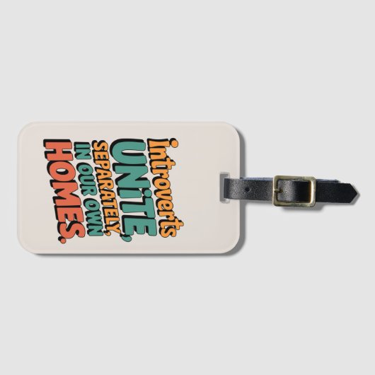 Einführung vereinigt... In unseren eigenen Zuhause Gepäckanhänger (Vorderseite (Horizontal))