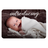 Einführung von Baby Girl Custom Foto Elegant