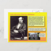 Einführung von Charles Dickens Postkarte (Vorne/Hinten)