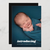 Einführung von Foto Baby Birth Ankündigung (Vorne/Hinten)