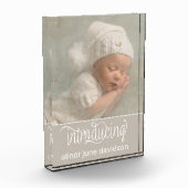 Einführung von Foto Baby Birth Ankündigung (Links)