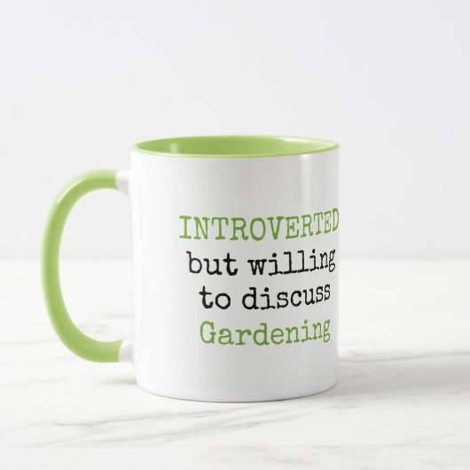 Einführung von Gartenarbeit Funny Quotes Tasse (Links)