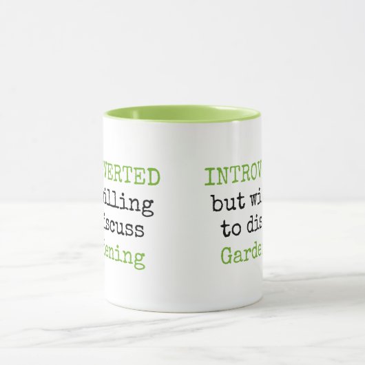 Einführung von Gartenarbeit Funny Quotes Tasse (Zentrum)