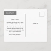 Einführung von Herrn + Frau Wedding Ankündigung (Rückseite)