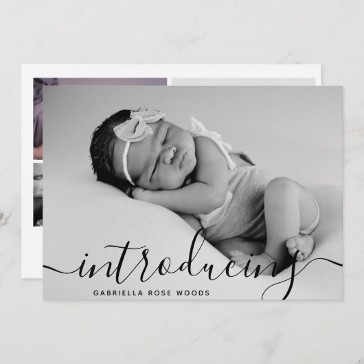 Einführung von Skriptbenutzerdefinierter FotoColla Ankündigung (Vorne/Hinten)