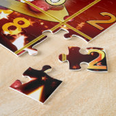 Einführungs-Kalender-Tür-goldenes Weihnachten Puzzle (Seite)