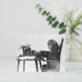 Eingabe des Affen Postkarte (Stehend Vorderseite)