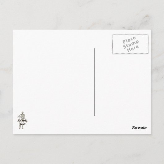 Eingabe des Affen Postkarte (Rückseite)