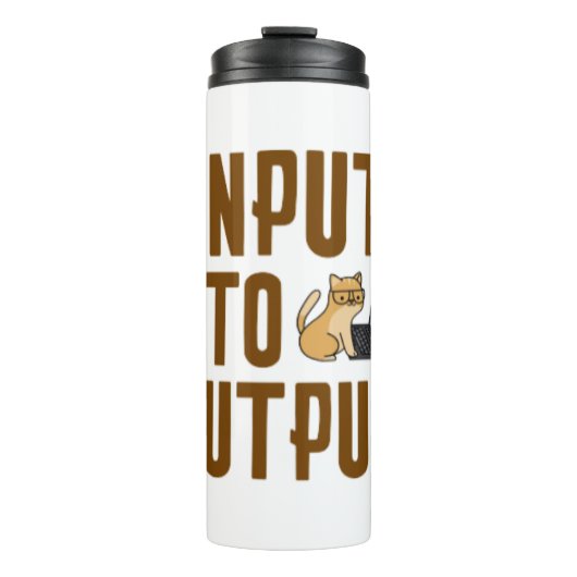 Eingabe in Ausgabe Thermosbecher (Vorderseite)