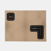 Eingabe und Escape-Taste Design Computer Funny Wil Fußmatte (Vorderseite)