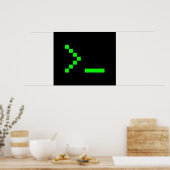 Eingabeaufforderung für den Text alter Schule Poster (Küche)