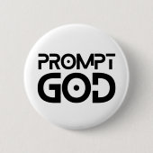 Eingabeingenieur Eingabe Gott KI-Tech Eingabemeist Button (Vorderseite)