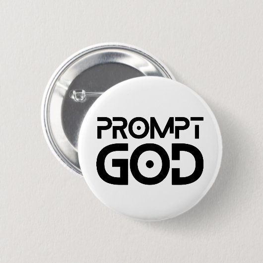 Eingabeingenieur Eingabe Gott KI-Tech Eingabemeist Button (Vorne & Hinten)