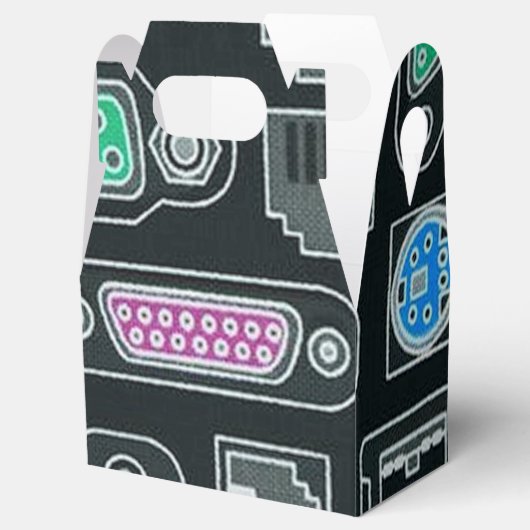 Eingabemuster für Computergeek-Muster Geschenkschachtel (Geöffnet)