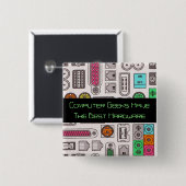 Eingabetaste für Spaß-Geek-Computer Button (Vorne & Hinten)