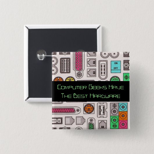 Eingabetaste für Spaß-Geek-Computer Button (Vorne & Hinten)