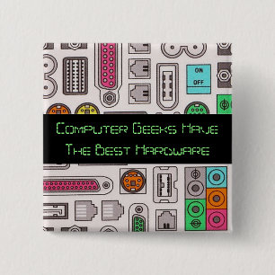 Eingabetaste für Spaß-Geek-Computer Button