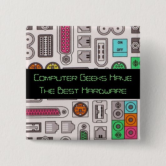 Eingabetaste für Spaß-Geek-Computer Button (Vorderseite)