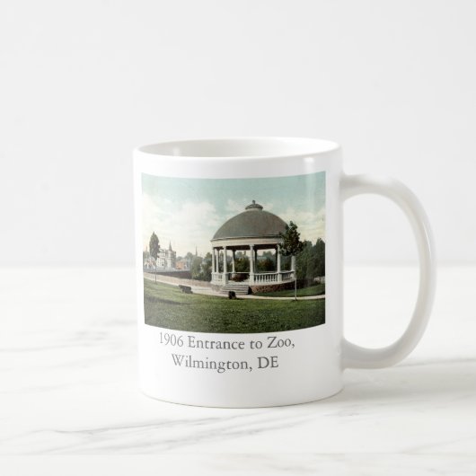Eingang 1906 zum Zoo, Wilmington, De Kaffeetasse (Rechts)