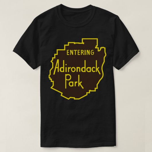 Eingang Adirondack Park Sign T-Shirt (Design vorne)